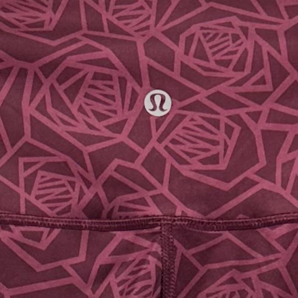 LULULEMON High Times Pants Leggings FULLUX Posey Burgundy Rose | WOMENS SIZE 8 M - Picture 8 of 8